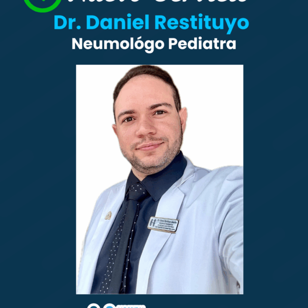 Hospital Municipal Dr. José A. Columna amplía sus servicios con la incorporación del Dr. Daniel Restituyo, Neumólogo Pediatra
